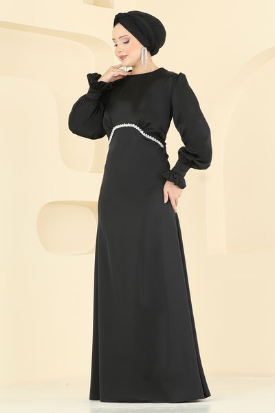 B.İ.S.S.K. - Evening Dress 6247BSK463-MS Black - 430305
