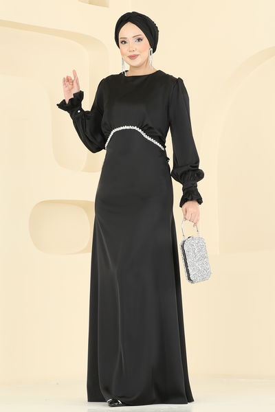 B.İ.S.S.K. - Evening Dress 6247BSK463-MS Black - 430306