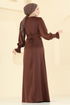 Evening Dress 6247BSK463-MS Brown - Thumbnail