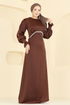 Evening Dress 6247BSK463-MS Brown - Thumbnail