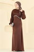 فستان سهرة بني 6247BSK463-MS - Thumbnail