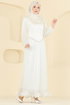 Evening Dress 6281BSK463-MS Ecru - Thumbnail