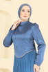 فستان سهرة ازرق 6281BSK463-MS - Thumbnail