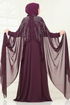 Evening Dress 6295LPN858-MS Damson - Thumbnail