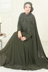 Evening Dress 6295LPN858-MS Khaki - Thumbnail