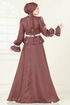 Evening Dress 6324LPN858-MS Dark Rose Dusky - Thumbnail