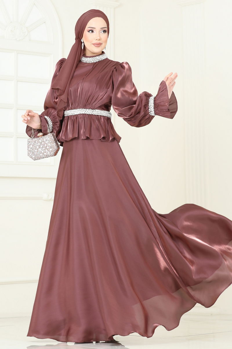 Evening Dress 6324LPN858-MS Dark Rose Dusky