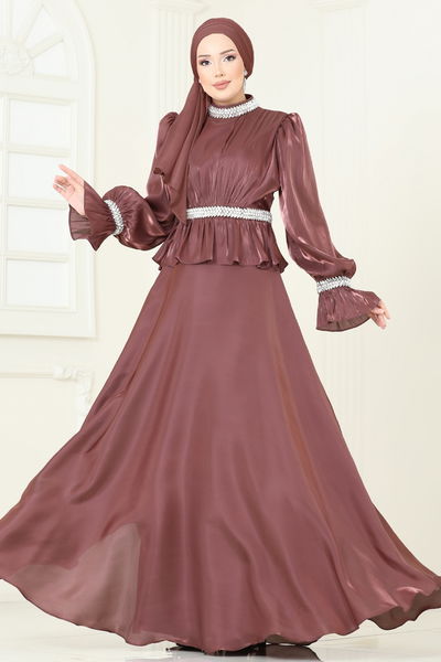 L.P.N. - Evening Dress 6324LPN858-MS Dark Rose Dusky - 396352