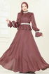 Evening Dress 6324LPN858-MS Dark Rose Dusky - Thumbnail