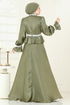Evening Dress 6324LPN858-MS Khaki - Thumbnail