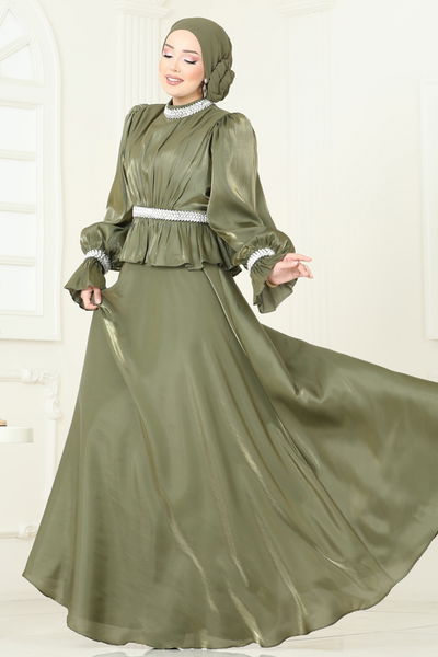 L.P.N. - Evening Dress 6324LPN858-MS Khaki - 396328