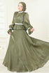 Evening Dress 6324LPN858-MS Khaki - Thumbnail