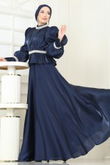 L.P.N. - Evening Dress 6324LPN858-MS Navy Blue