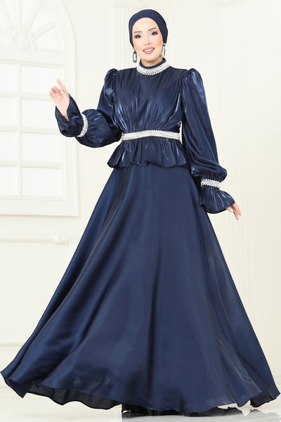 L.P.N. - Evening Dress 6324LPN858-MS Navy Blue - 396379