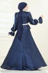 Evening Dress 6324LPN858-MS Navy Blue - Thumbnail
