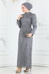 Evening Dress 6539YG95-MS Gray - Thumbnail
