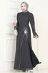Evening Dress 6617YG95-MS Anthracite - Thumbnail
