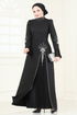 Evening Dress 6617YG95-MS Black - Thumbnail