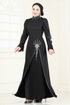 Evening Dress 6617YG95-MS Black - Thumbnail