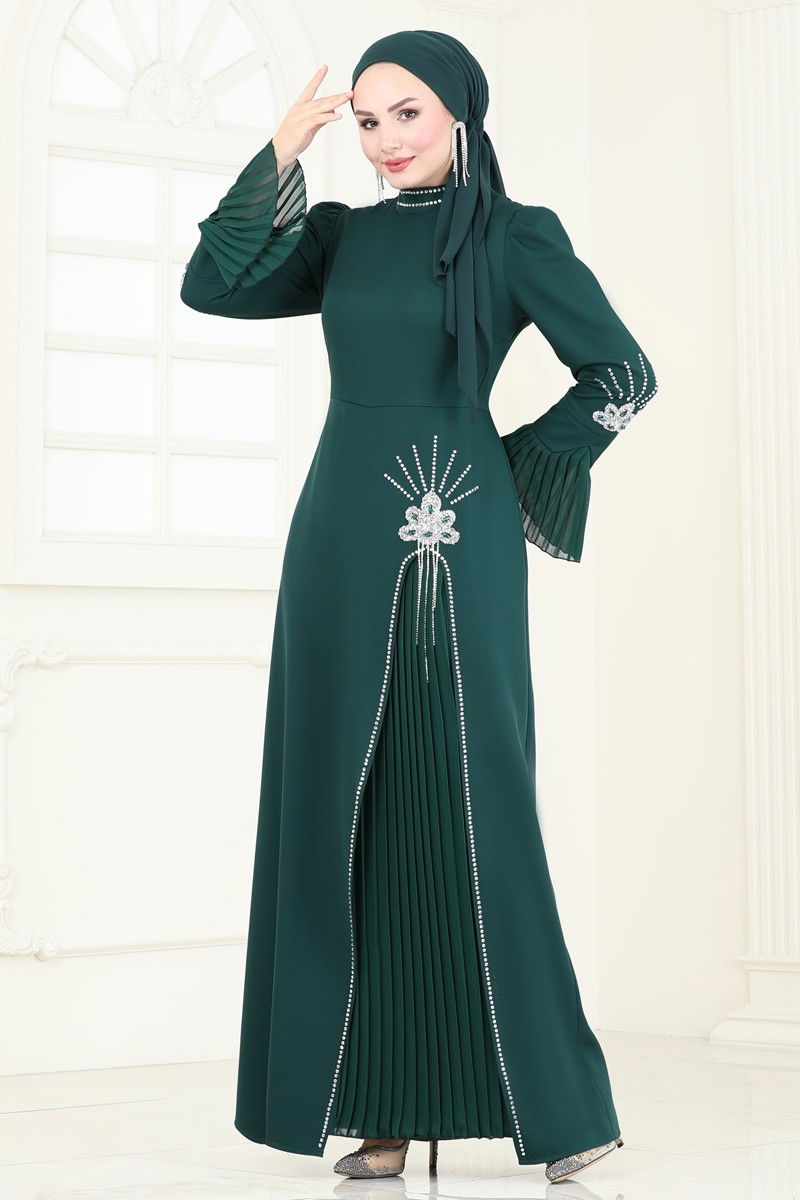 Evening Dress 6617YG95-MS Emerald