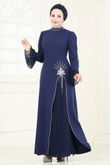 Y.G.S. - Evening Dress 6617YG95-MS Navy Blue