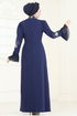 Evening Dress 6617YG95-MS Navy Blue - Thumbnail