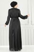 Evening Dress 6622YG95-MS Black - Thumbnail