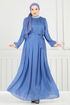 Evening Dress 6622YG95-MS Blue - Thumbnail