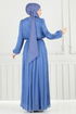 Evening Dress 6622YG95-MS Blue - Thumbnail