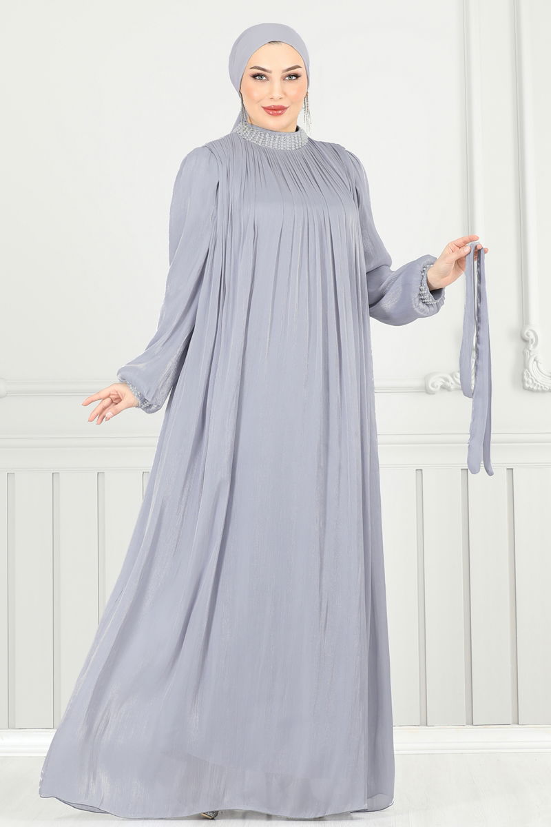 Evening Dress 6622YG95-MS Gray