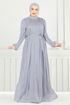 Evening Dress 6622YG95-MS Gray - Thumbnail