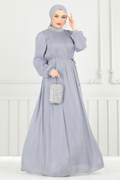 Y.G.S. - Evening Dress 6622YG95-MS Gray - 359255