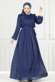 Y.G.S. - Evening Dress 6622YG95-MS Navy Blue