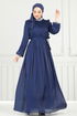 Evening Dress 6622YG95-MS Navy Blue - Thumbnail