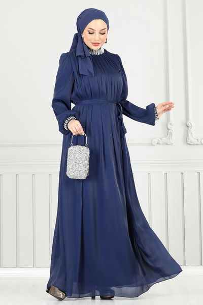 Y.G.S. - Evening Dress 6622YG95-MS Navy Blue - 359250