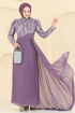 Evening Dress 6625YG95-MS Dark Lilac - Thumbnail