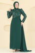 Evening Dress 6625YG95-MS Emerald - Thumbnail