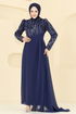 Evening Dress 6625YG95-MS Navy Blue - Thumbnail