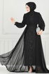 Evening Dress 6630YG95-MS Black - Thumbnail