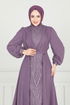 Evening Dress 6630YG95-MS Dark Lilac - Thumbnail