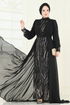 Evening Dress 6631YG95-MS Black - Thumbnail