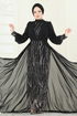 Evening Dress 6631YG95-MS Black - Thumbnail