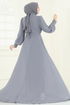 Evening Dress 6631YG95-MS Gray - Thumbnail