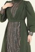 Evening Dress 6631YG95-MS Khaki - Thumbnail