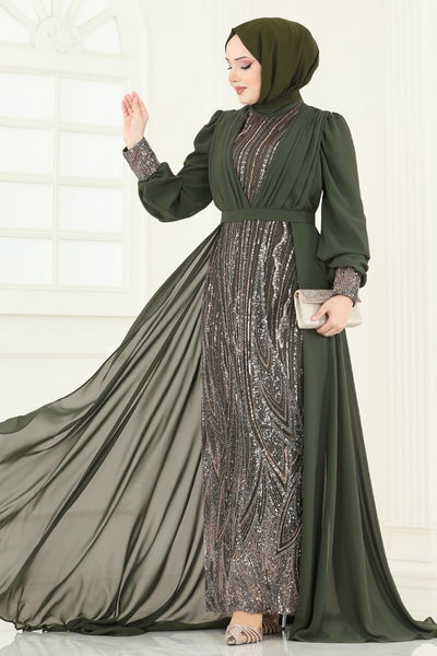 Y.G.S. - Evening Dress 6631YG95-MS Khaki - 359345