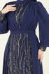 Evening Dress 6631YG95-MS Navy Blue - Thumbnail