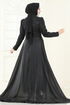 Evening Dress 6632YG95-MS Black - Thumbnail