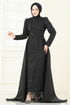 Evening Dress 6632YG95-MS Black - Thumbnail