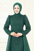 Evening Dress 6632YG95-MS Emerald - Thumbnail