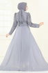 Evening Dress 6632YG95-MS Gray - Thumbnail